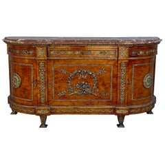 Louis XVI Style Buffet Marble Bronze Ormolu Sideboard