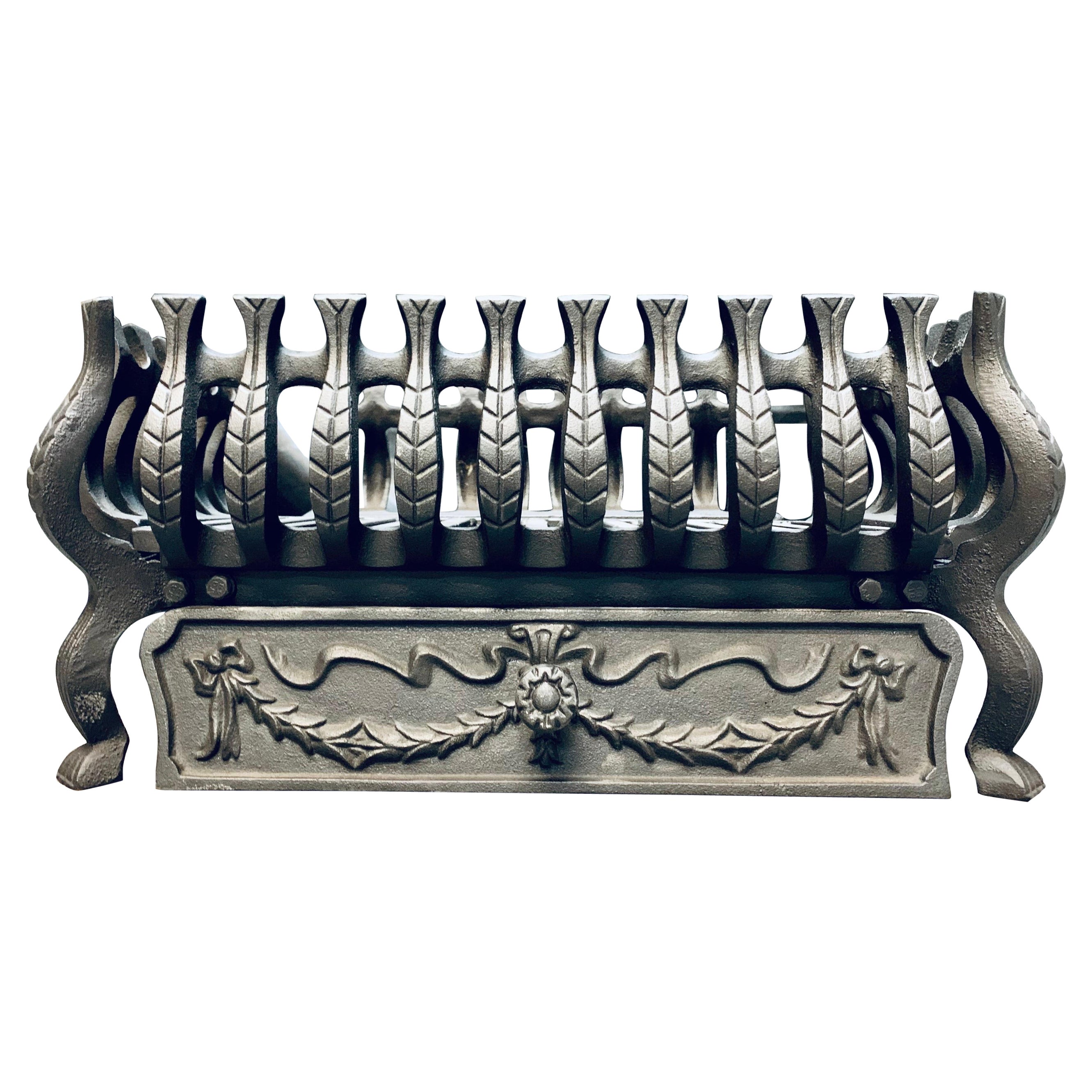 Victorian Period Style Cast Iron Fire Grate