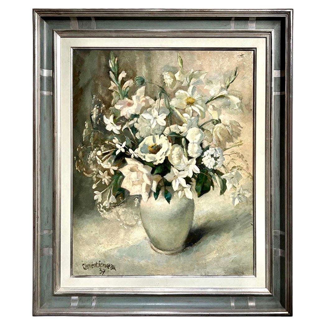 Weiße blumen Arrangement by Clément Serveau im Angebot