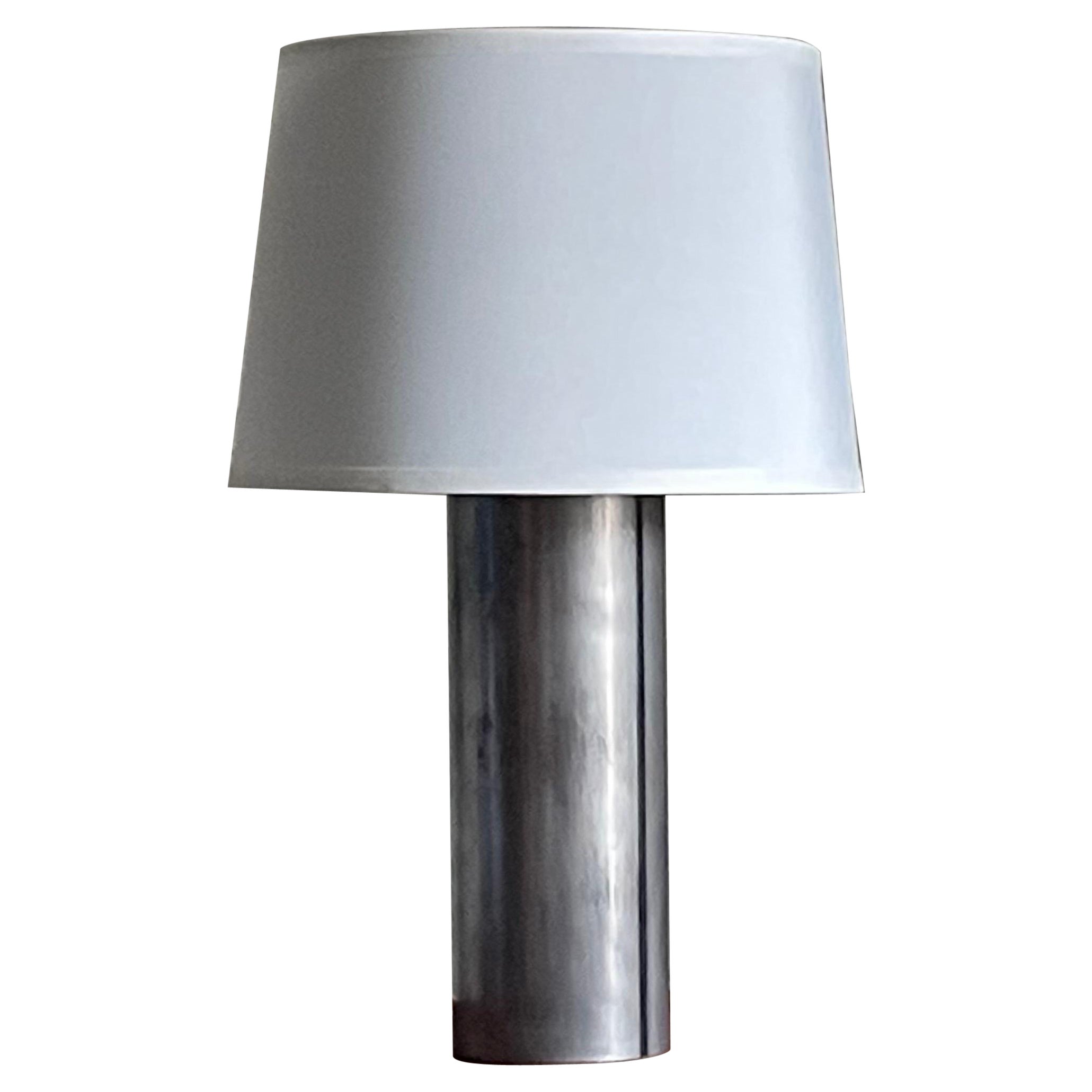 American Modernist Industrial Metal Minimalist Table Lamp For Sale