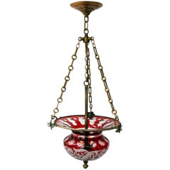 Ruby Red Cut Crystal Lantern