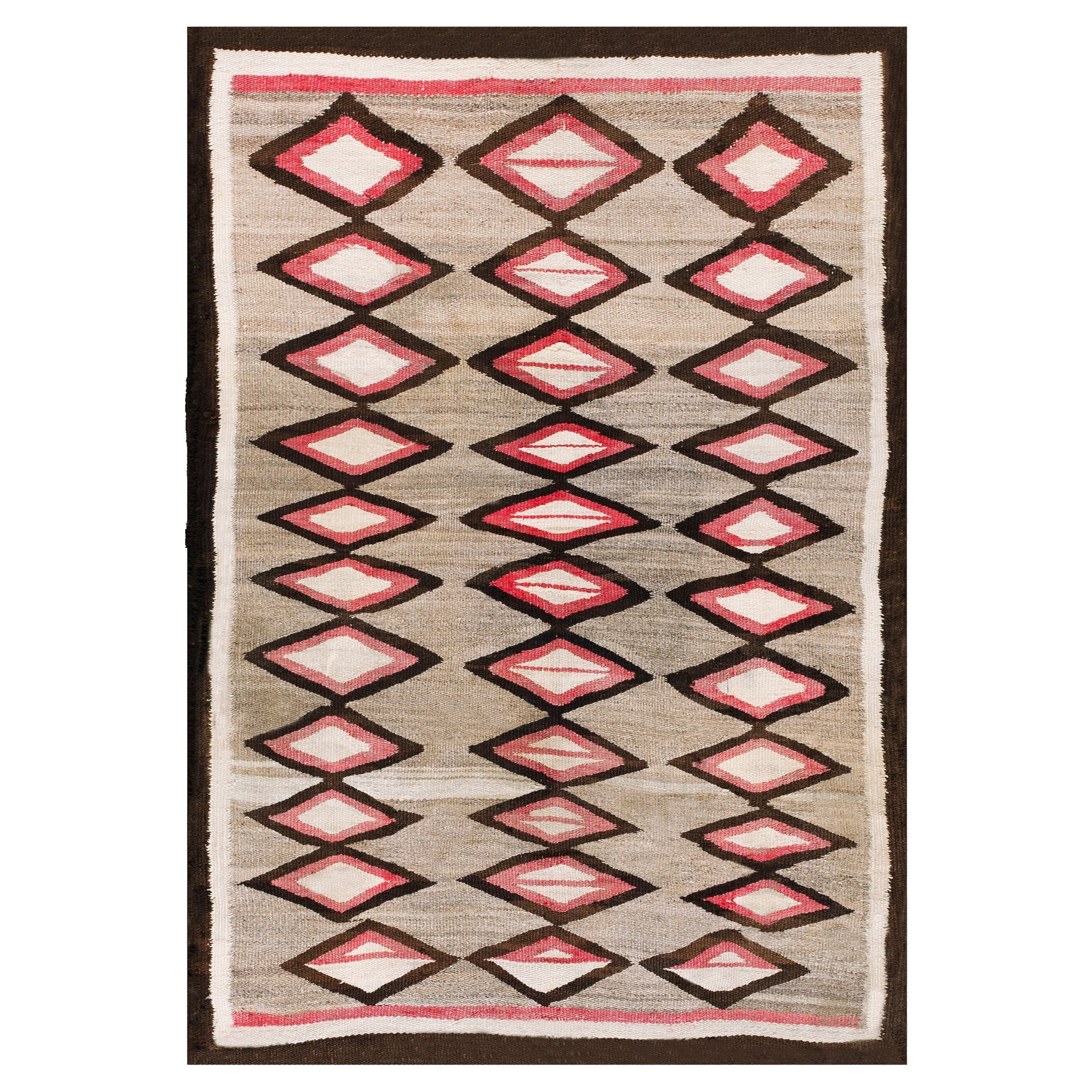 1930s American Navajo Carpet ( 3'10" x 5'8" - 117 x 173 ) For Sale