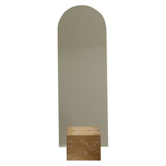 Standing Mirror Brown Hand-Crafted from 100% Recycled Plastic by Anqa Studios