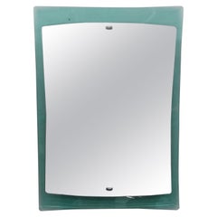 Italian Fontana Arte Style Curved Glass Mirror