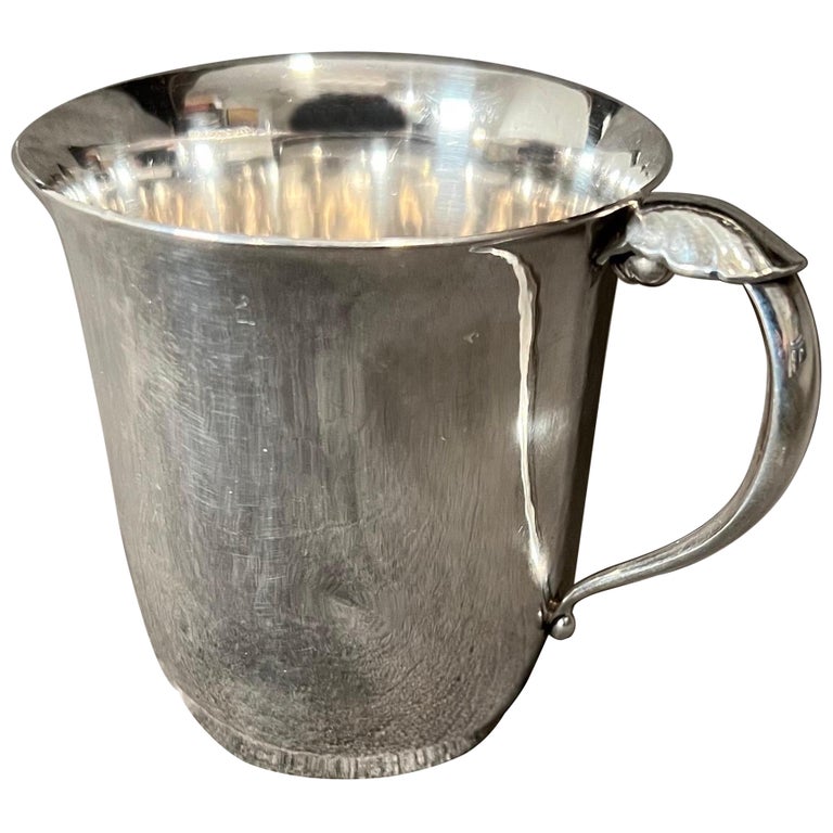 Jensen Sterling Silver Baby / Christening Cup For Sale at 1stDibs