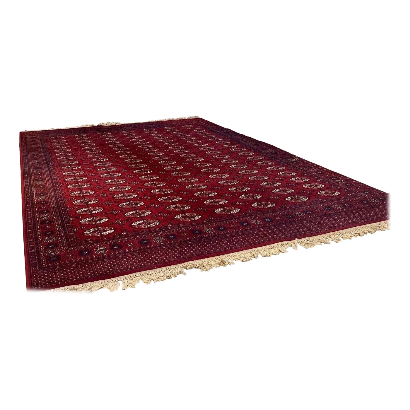 Großer Vintage-Teppich im orientalischen Gewebe-Design von Couristan 
 im Angebot