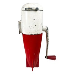 Vintage 1950s Dasey Corp Triple Rocket Ice Crusher Red and White