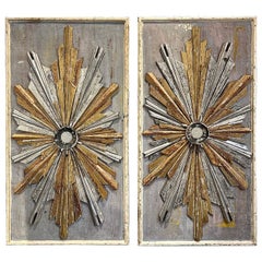 Pair of Italian Parcel Gilt Decorative Panels