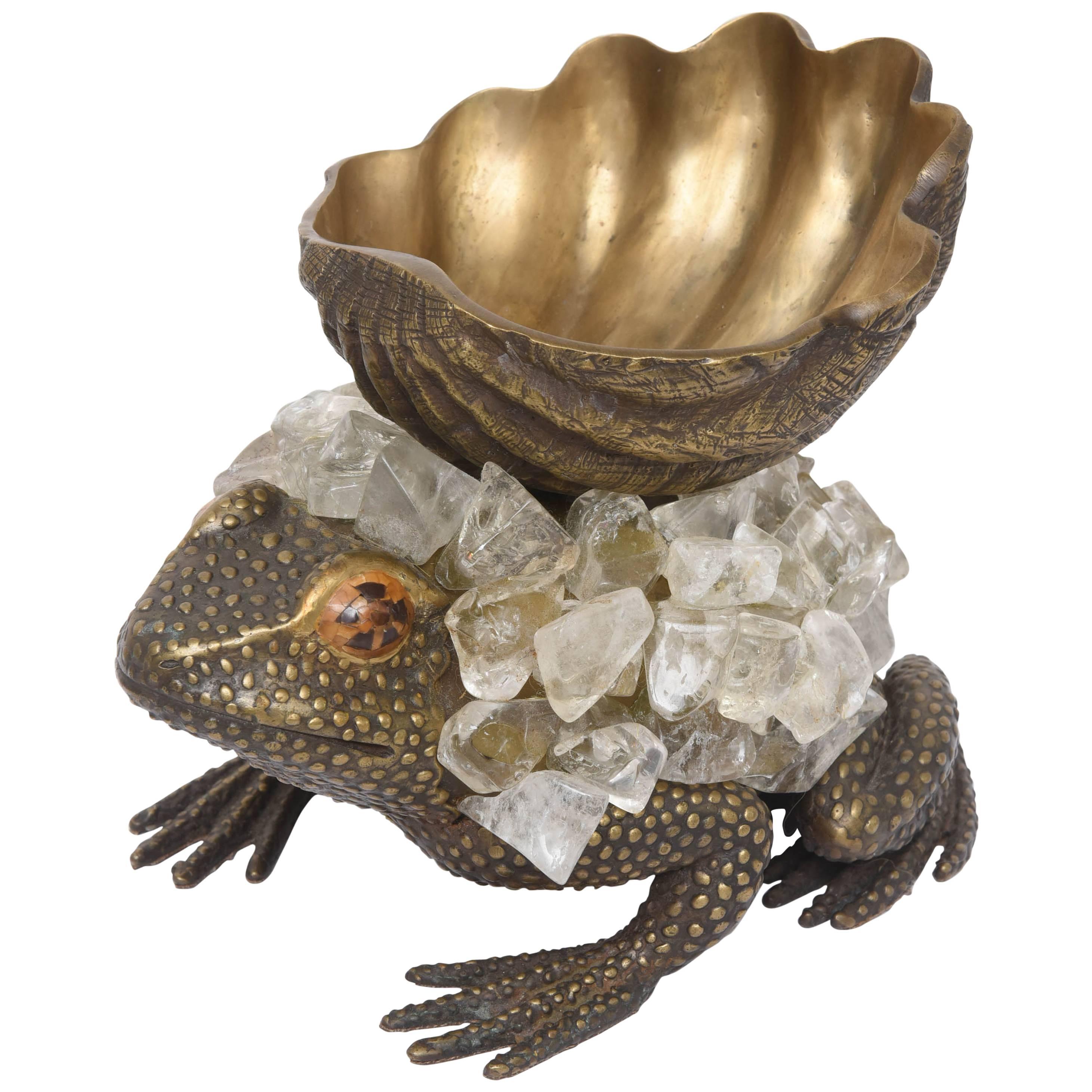 Whimsical Bronze Frog