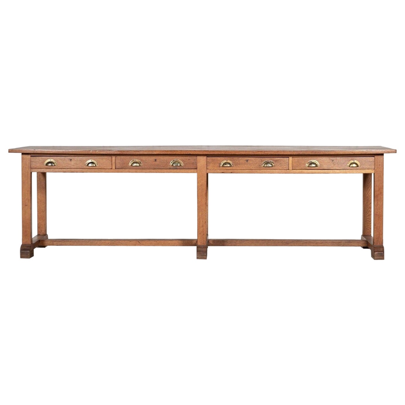 Monumental English Oak Refectory Table