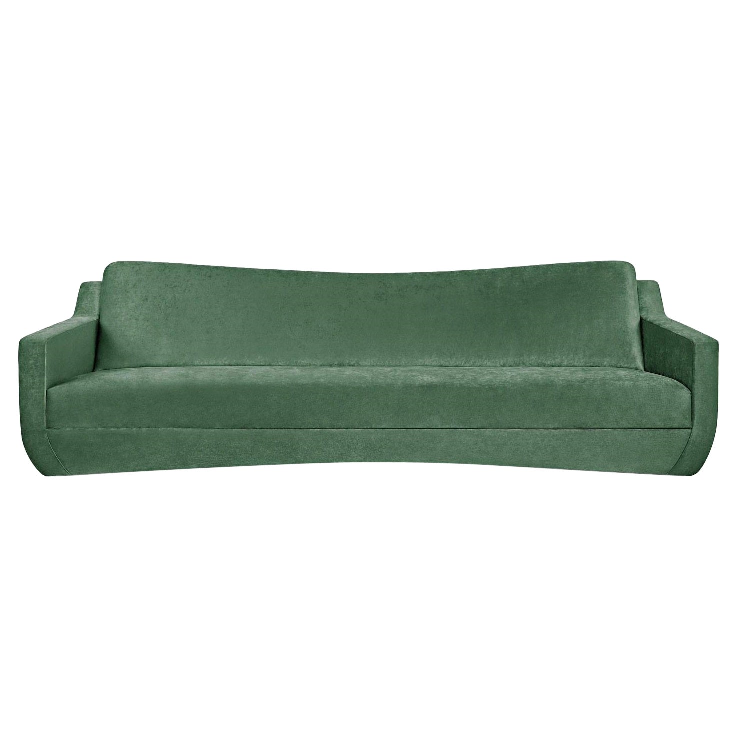 Contemporary Sculptural Sofa with Discreet Seaming For Sale