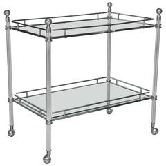 Classic, Elegant Barcart Patinated Chrome