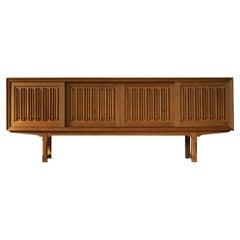 Midcentury Sculptural Sideboard in Oak, Made by a Danish Cabinetmaker, 1960s