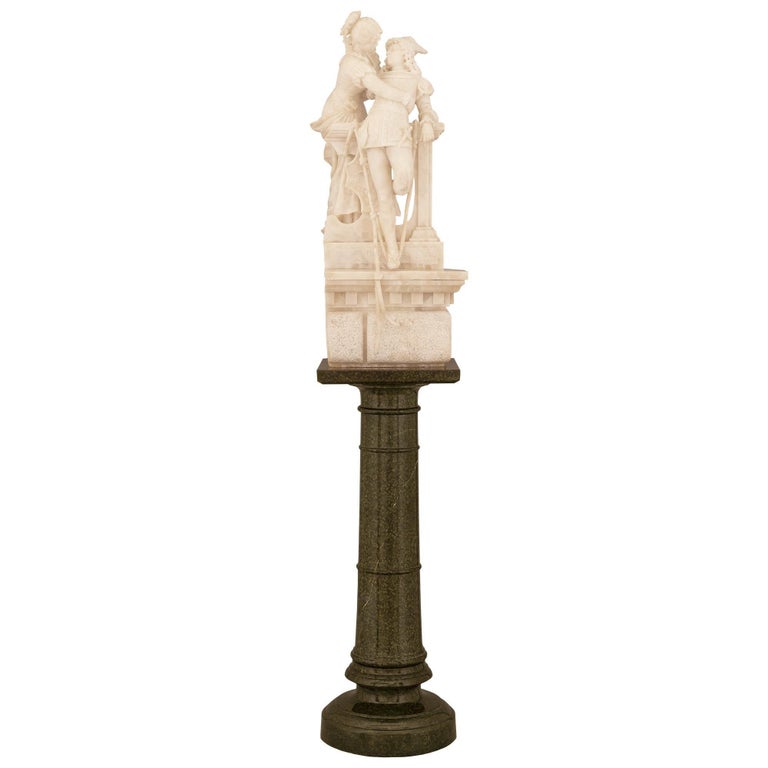 Statue Italienne En Alb tre Du 19 me Si cle De Romeo Et Juliette Sign e statue-italienne-en-alb-tre-du-19-me-si-cle-de-romeo-et-juliette-sign-e