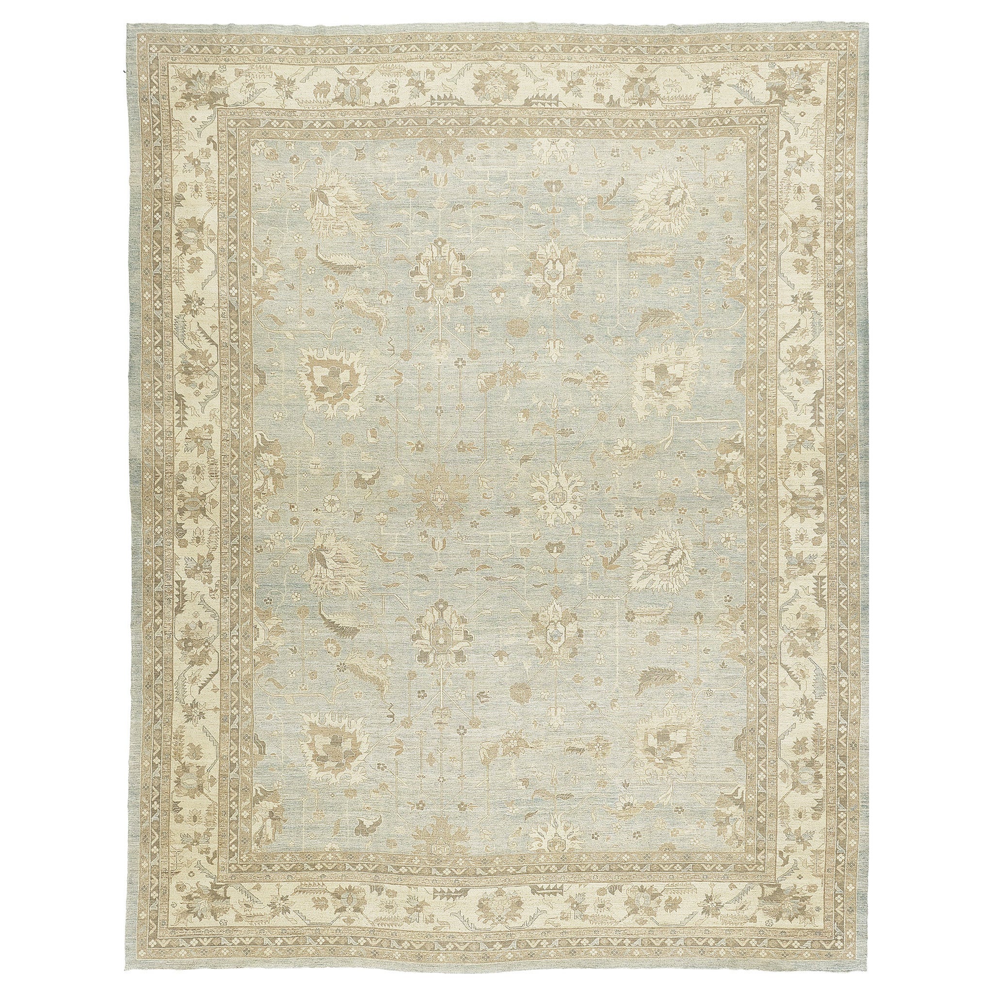 Mehraban Vintage Style Oushak Re-Creation Rug Safira Collection