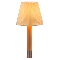 Nickel and Natural Básica M1 Table Lamp by Santiago Roqueta, Santa & Cole