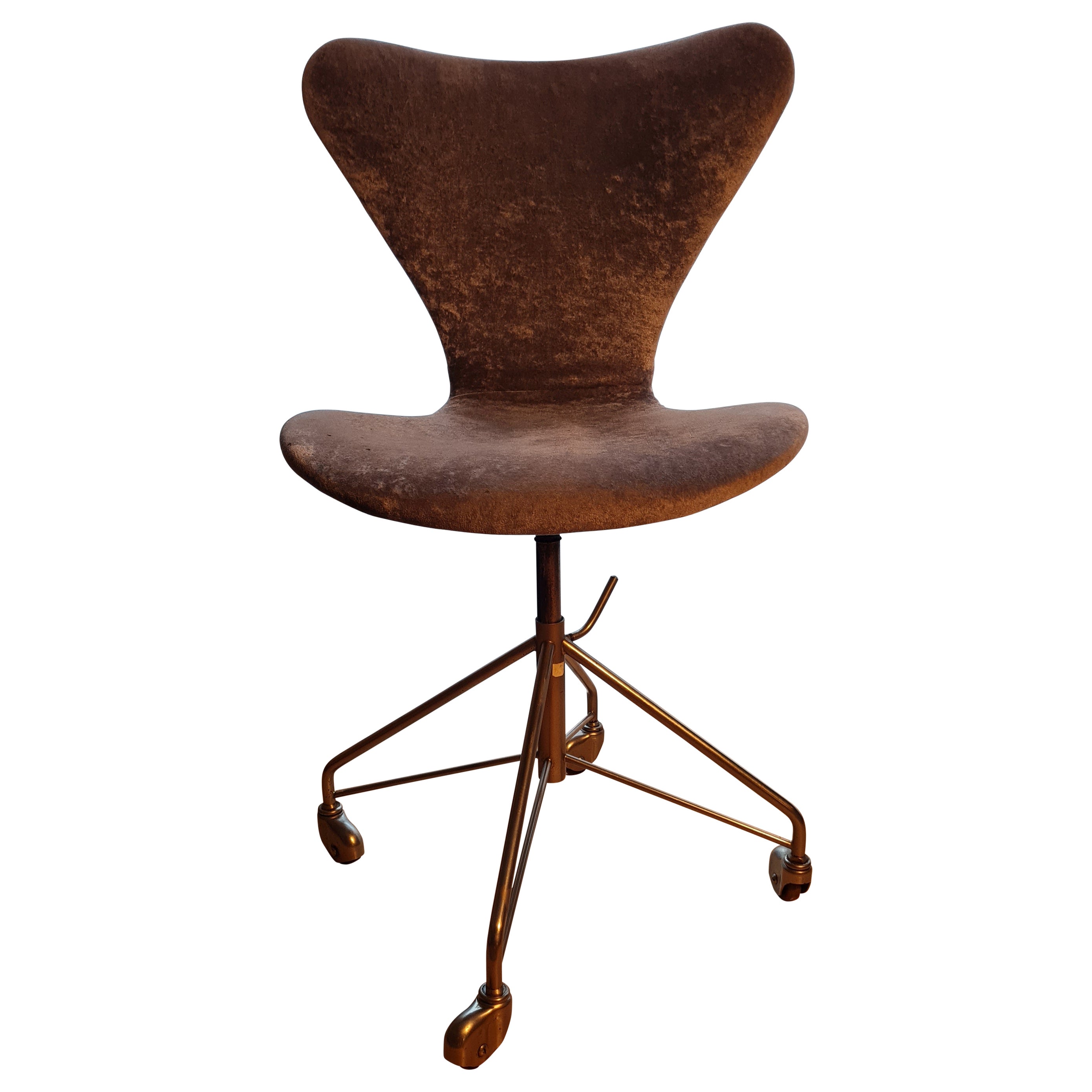 Vintage Model 3117 Swivel Chair Arne Jacobsen for Fritz Hansen, 1950s For Sale