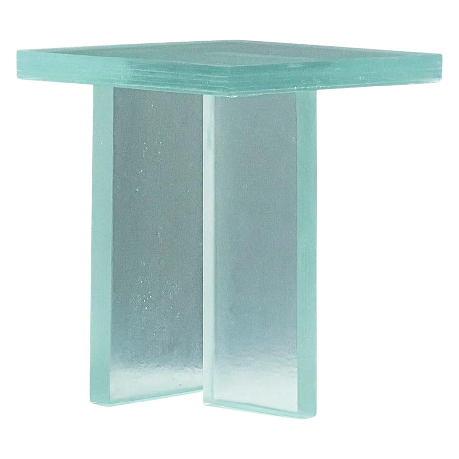 Glass Table T by Lucas Recchia For Sale