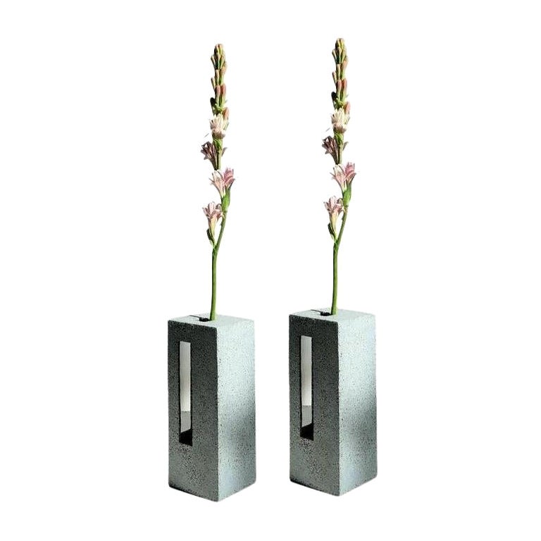 Set of 2 Ecke Vases by Wendy Taylor