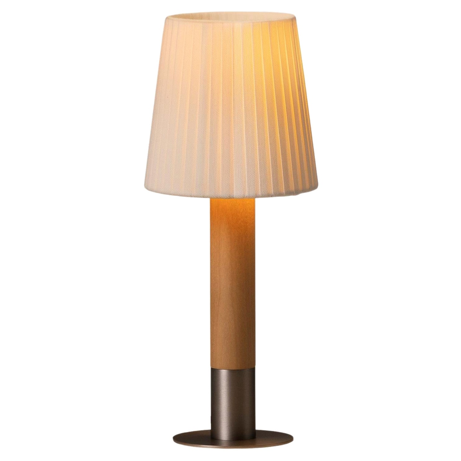 Nickel Básica Mínima Table Lamp by Santiago Roqueta, Santa & Cole For Sale