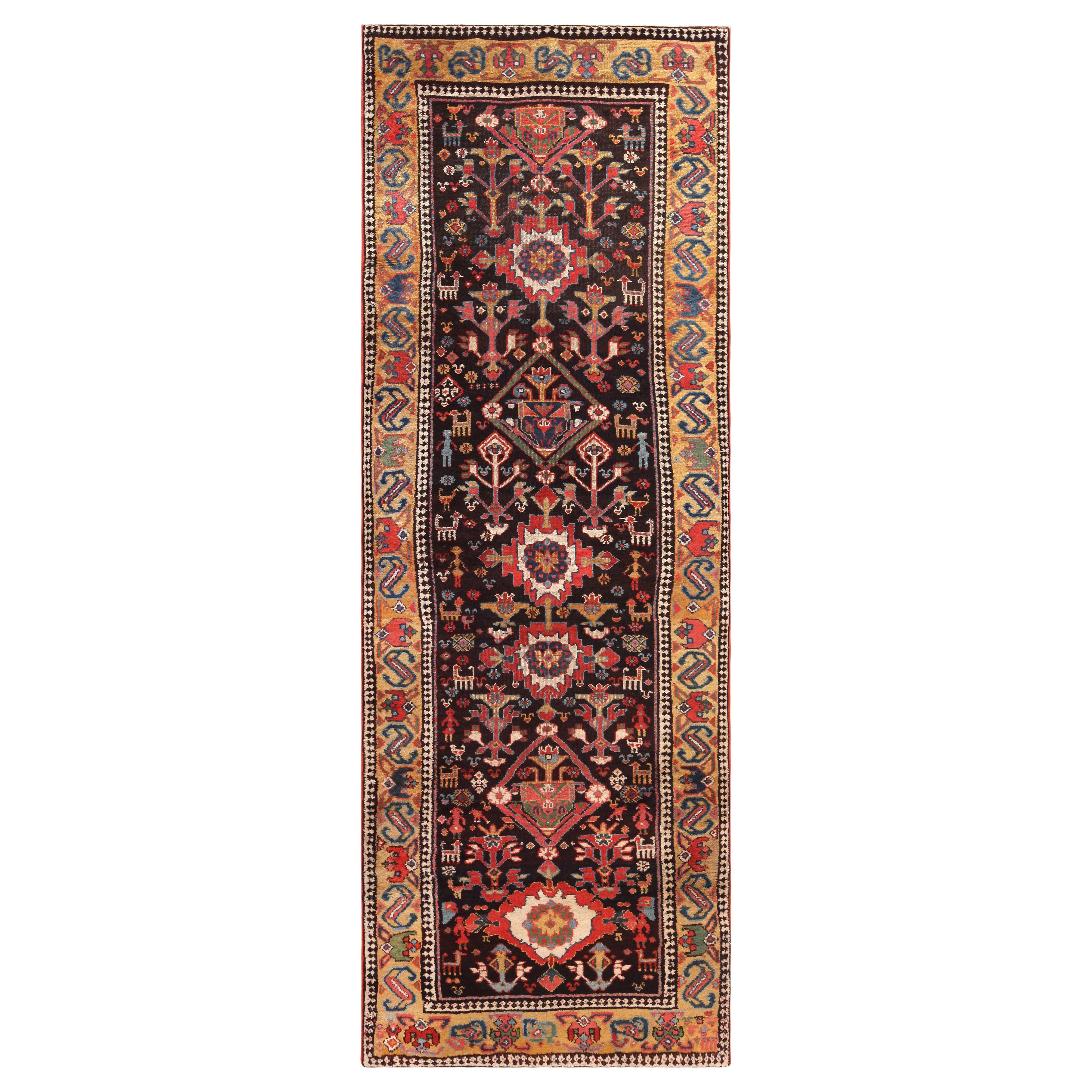 Tribal Persian Kurdish Runner Rug 72043 Nazmiyal Antique Rugs