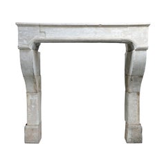 Antique French Fireplace | 19th Century | Countryside | Limestone