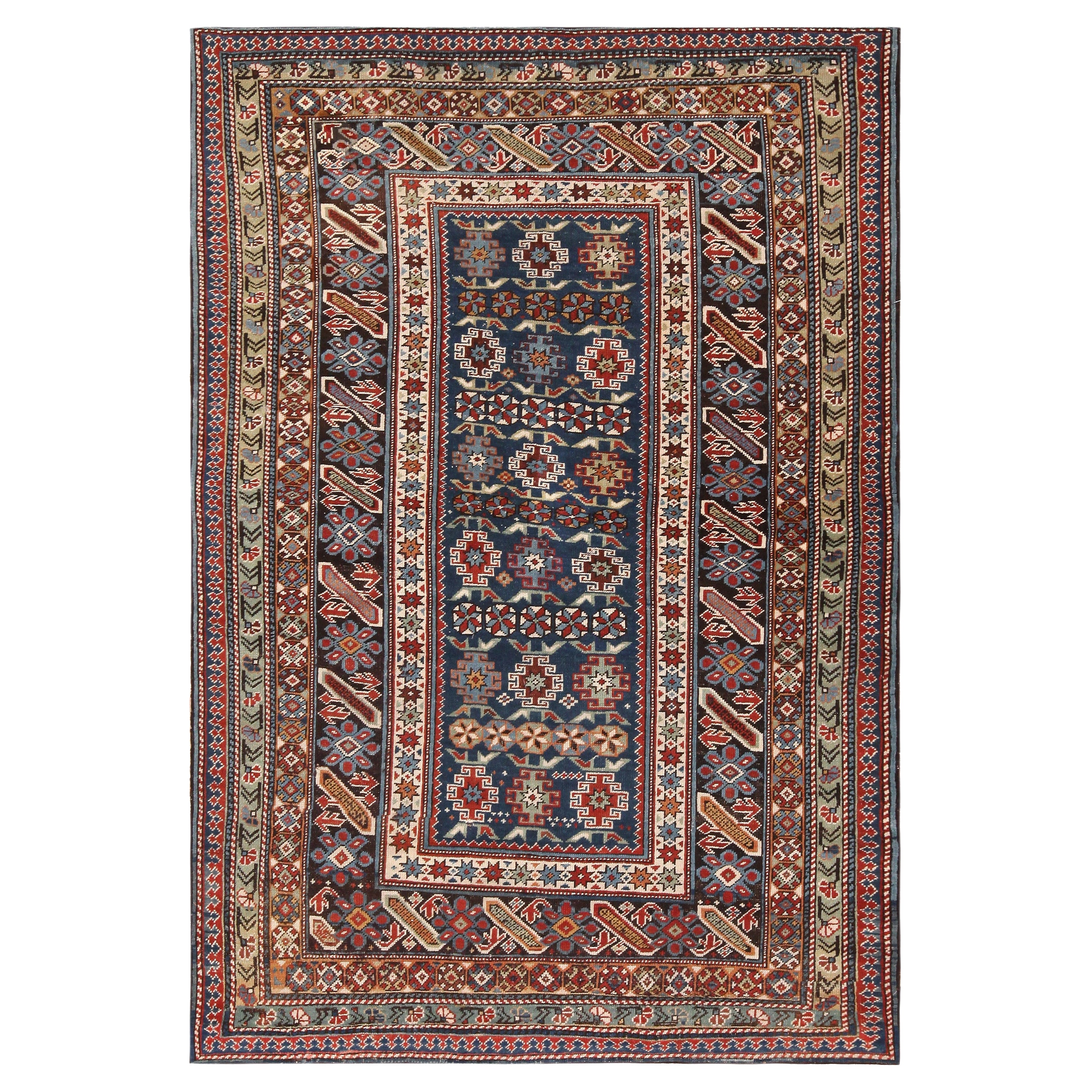Antique Caucasian Chi Chi Rug. 4 ft x 6 ft 1 in For Sale