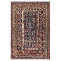 Vintage Caucasian Chi Chi Rug. 4 ft x 6 ft 1 in