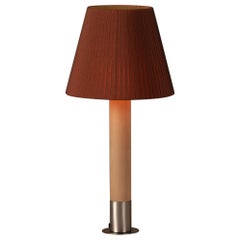Nickel and Terracotta Básica M1 Table Lamp by Santiago Roqueta, Santa & Cole