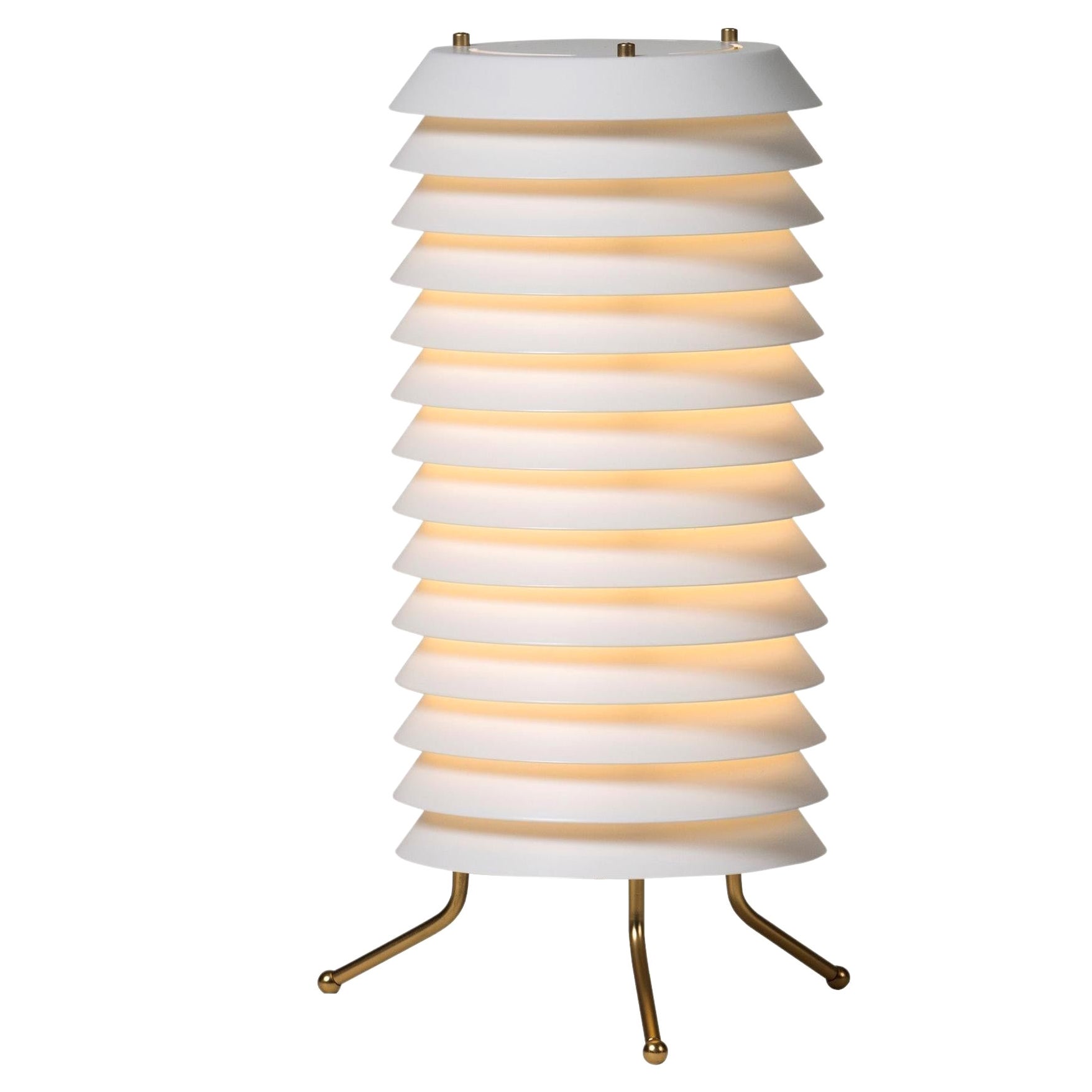 Lampe de table Maija blanche d'Ilmari Tapiovaara
