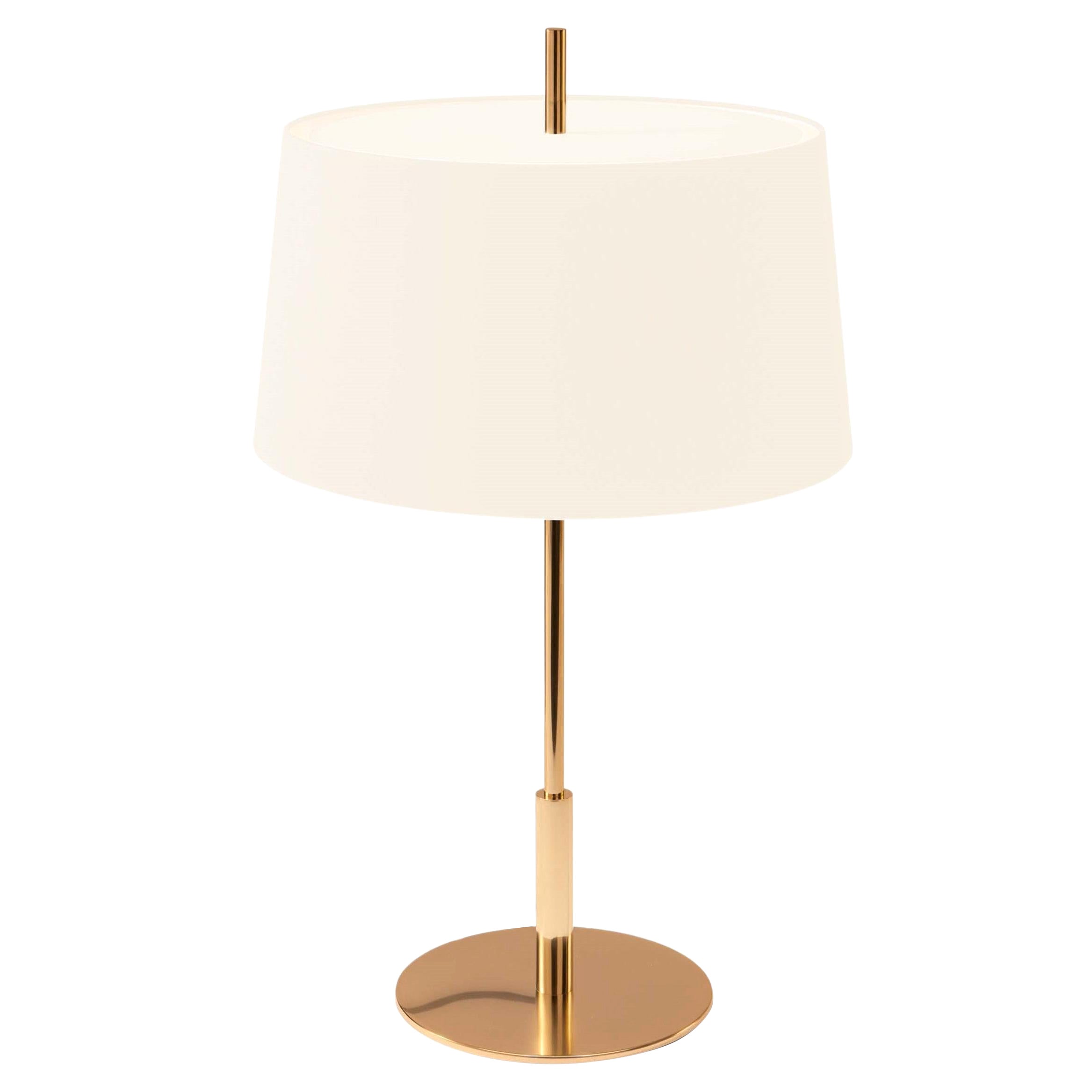 Gold Diana Table Lamp by Federico Correa, Alfonso Milá, Miguel Milá For Sale