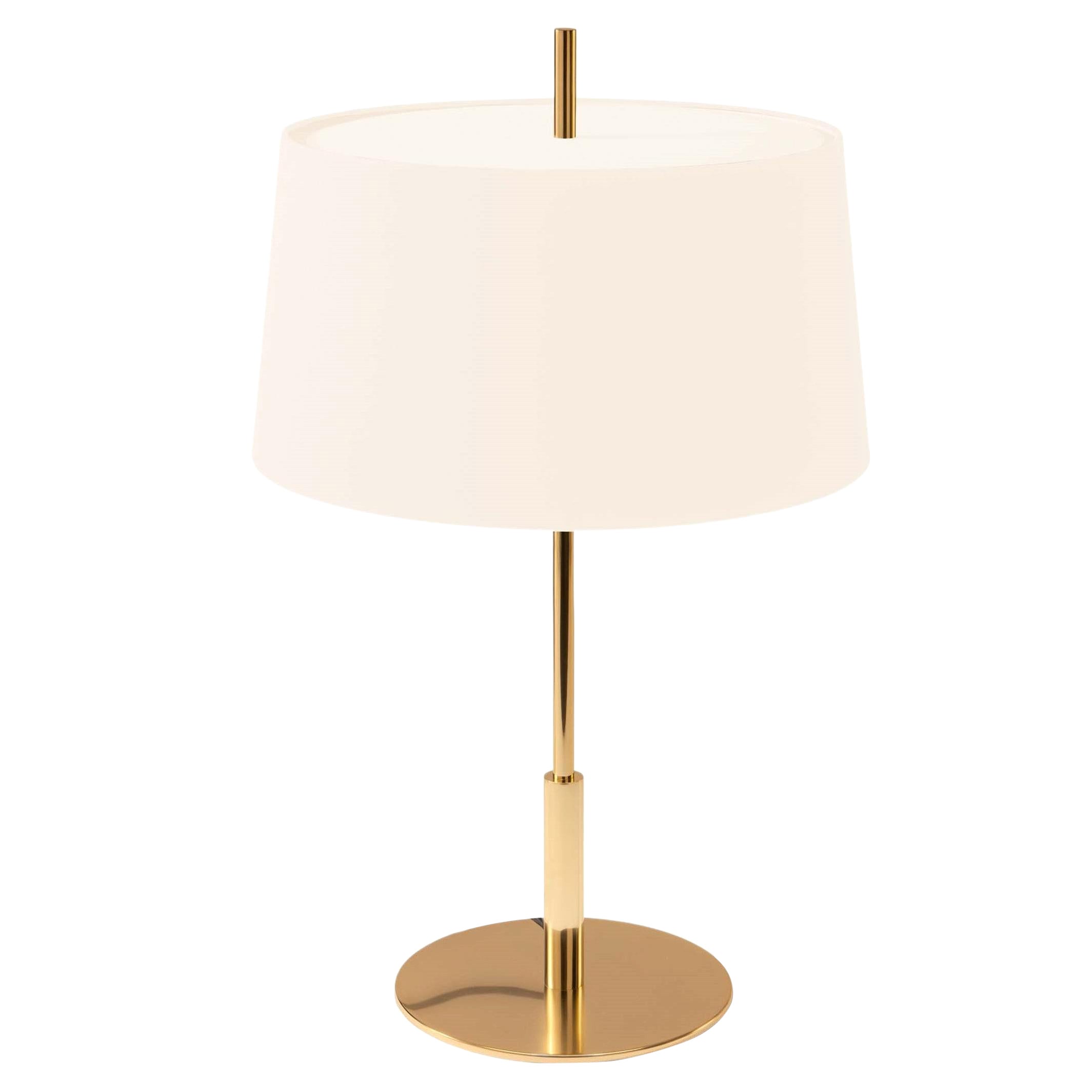 Gold Diana Menor Table Lamp by Federico Correa, Alfonso Milá, Miguel Milá