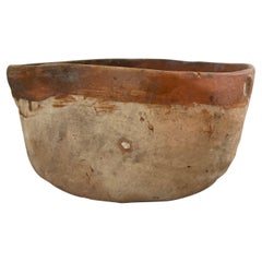 Vintage Primitive Styled Bowl from Mexico, circa 1970s