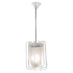 Lámpara italiana de cristal de Murano Barovier & Toso del siglo XX, de Ercole Barovier