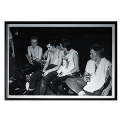 Iconic Large Photo by Dennis Morris of Sex Pistols Backstage
