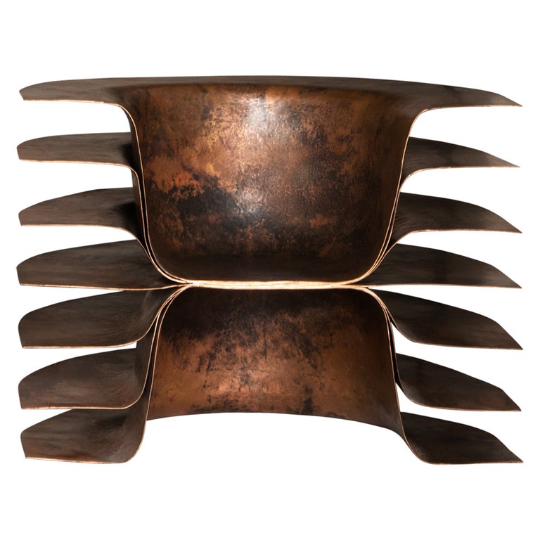 Obj05 Copper Lounge Chair by Manu Bano For Sale at 1stDibs