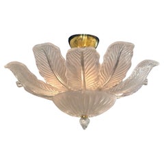 Murano Leaf Flush Mount