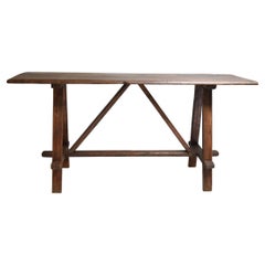 Rectangular Table Frattino Model in Fir Wood Dating Back to the End of the 1800