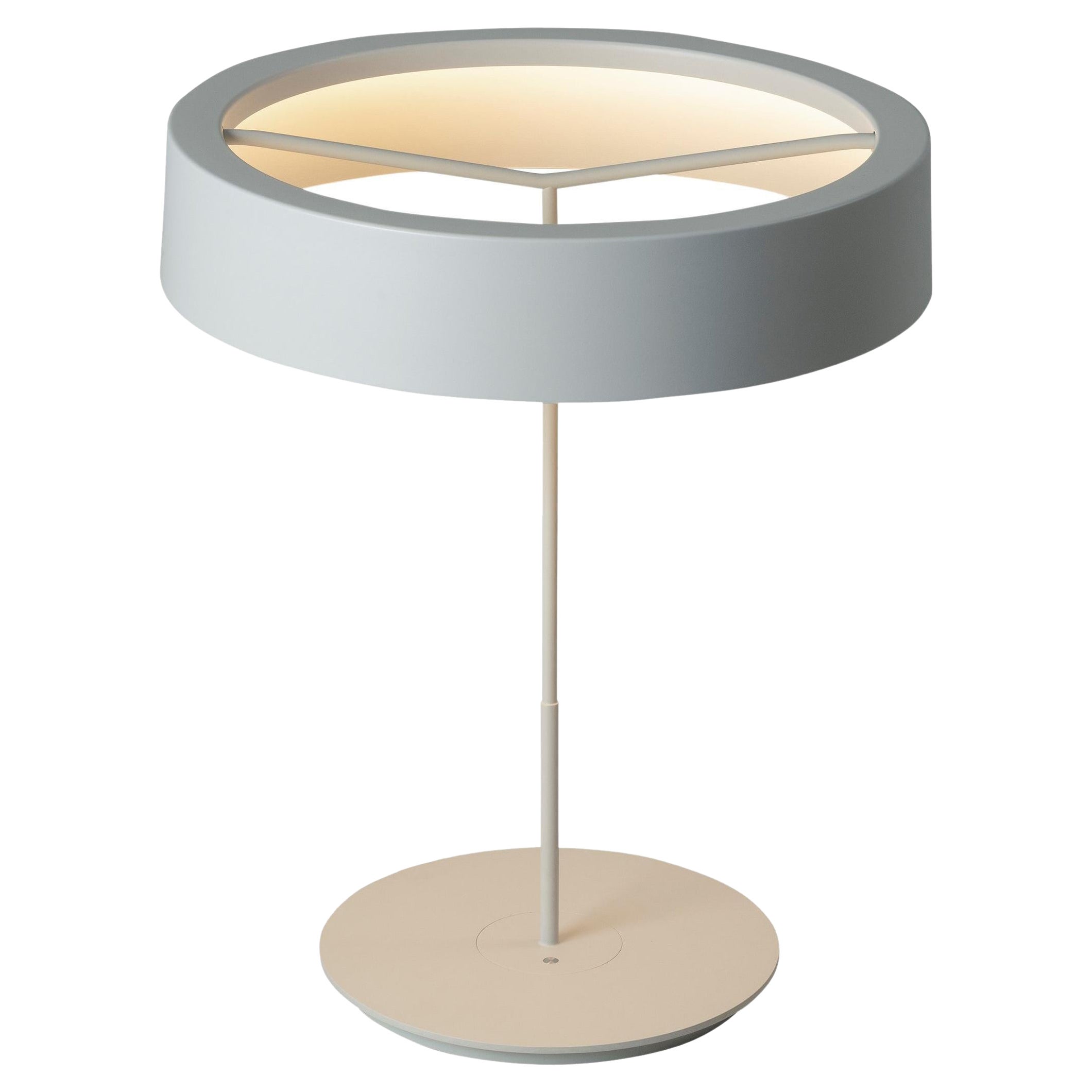 Large White Sin Table Lamp with Shade II by Antoni Arola