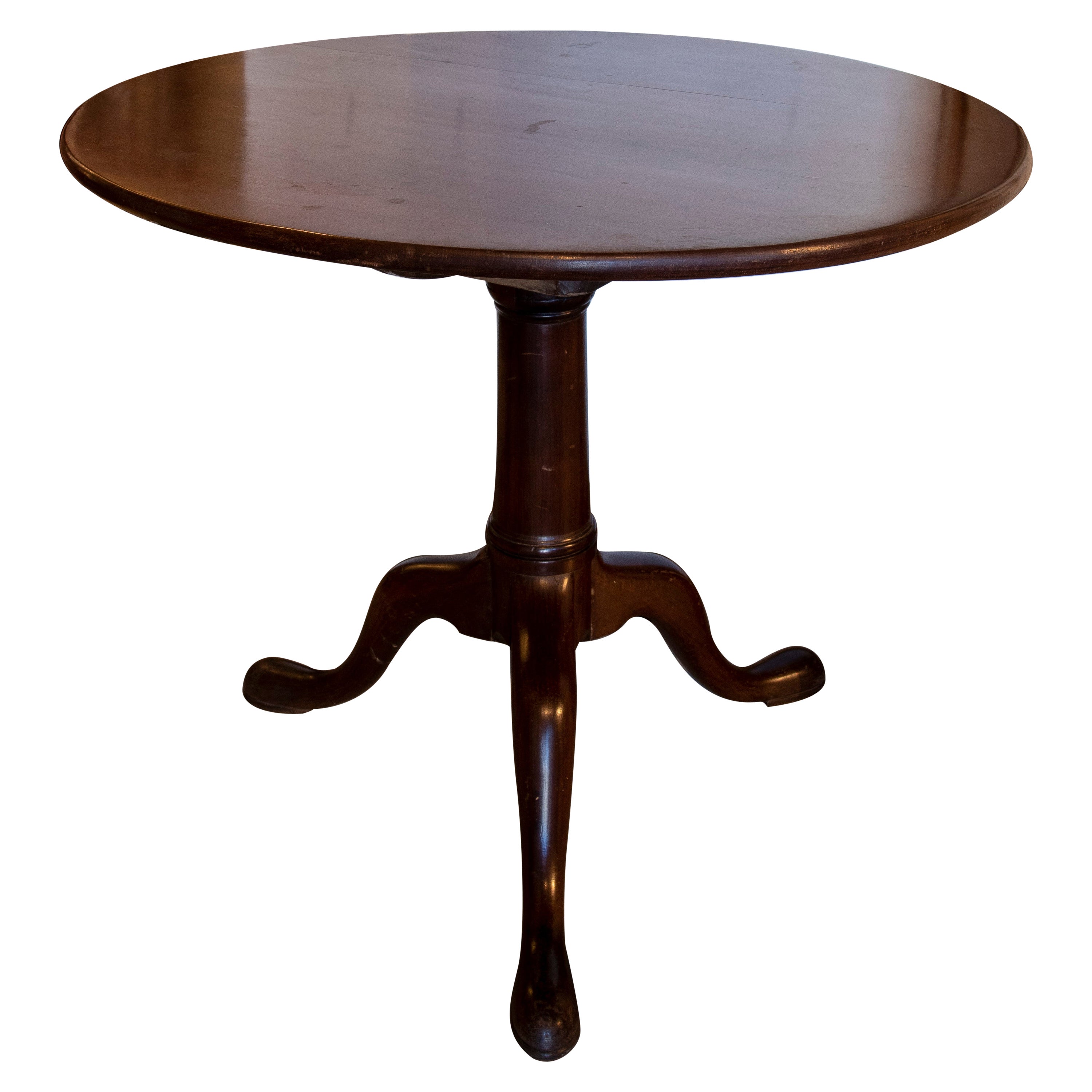 Portuguese Round Auxiliary Table For Sale