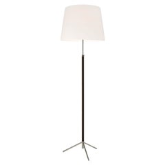 Lampadaire Pie De Salón G1 blanc et chrome de Jaume Sans