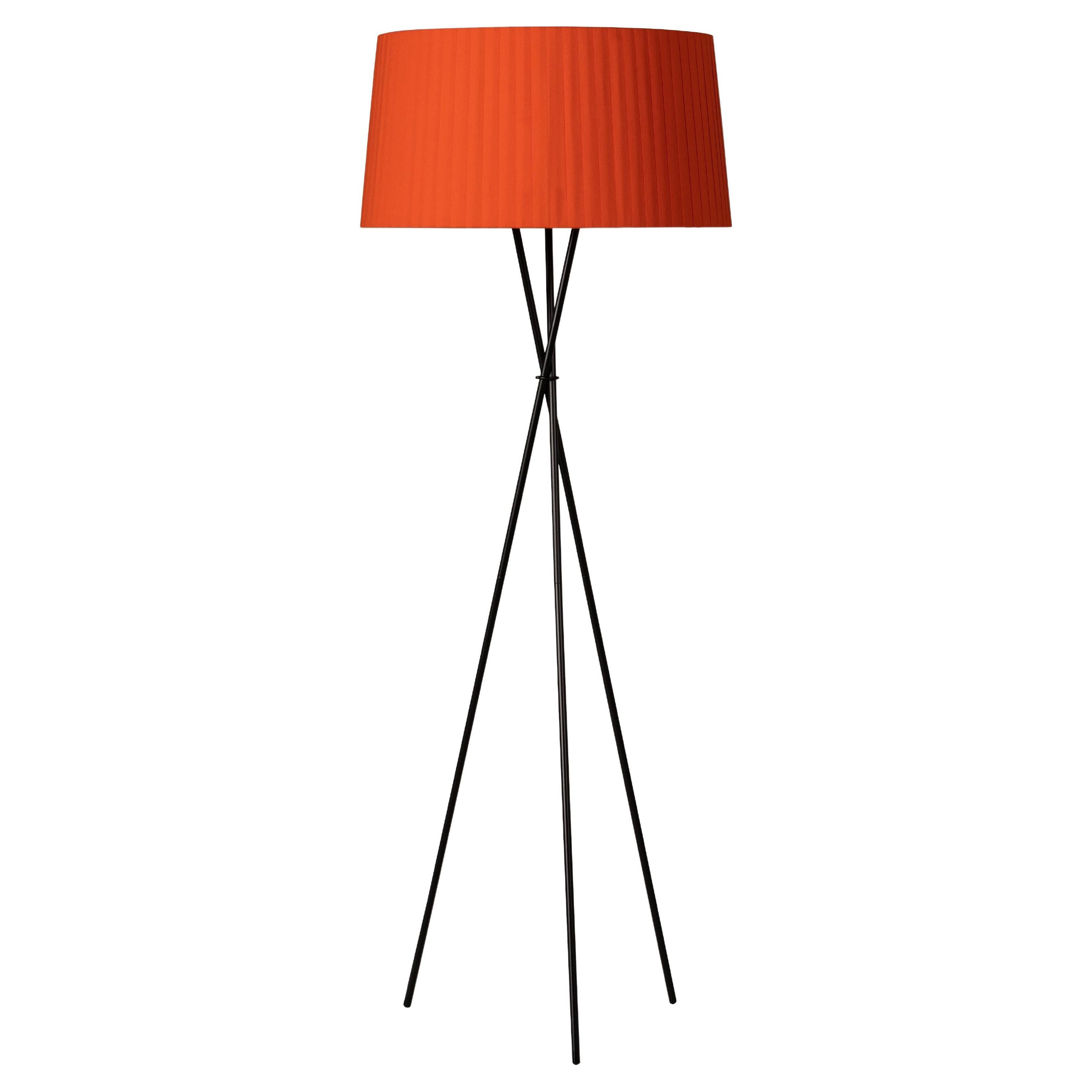 Red Trípode G5 Floor Lamp by Santa & Cole For Sale
