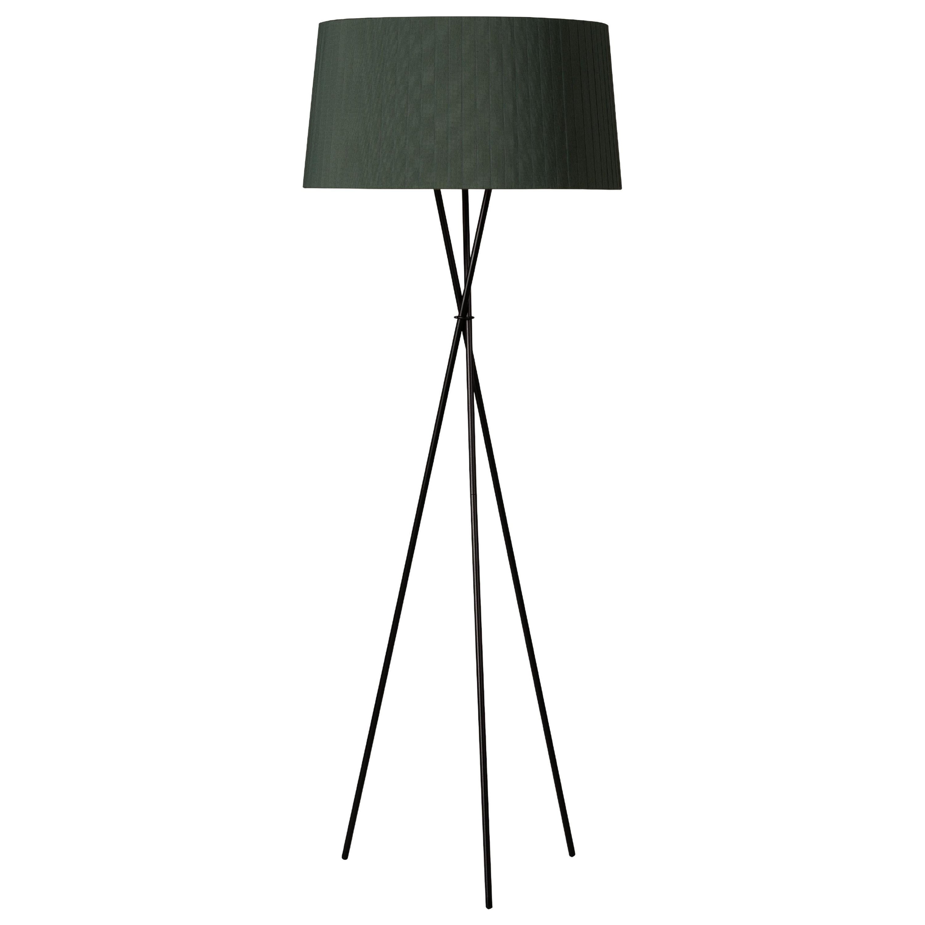 Green Trípode G5 Floor Lamp by Santa & Cole For Sale