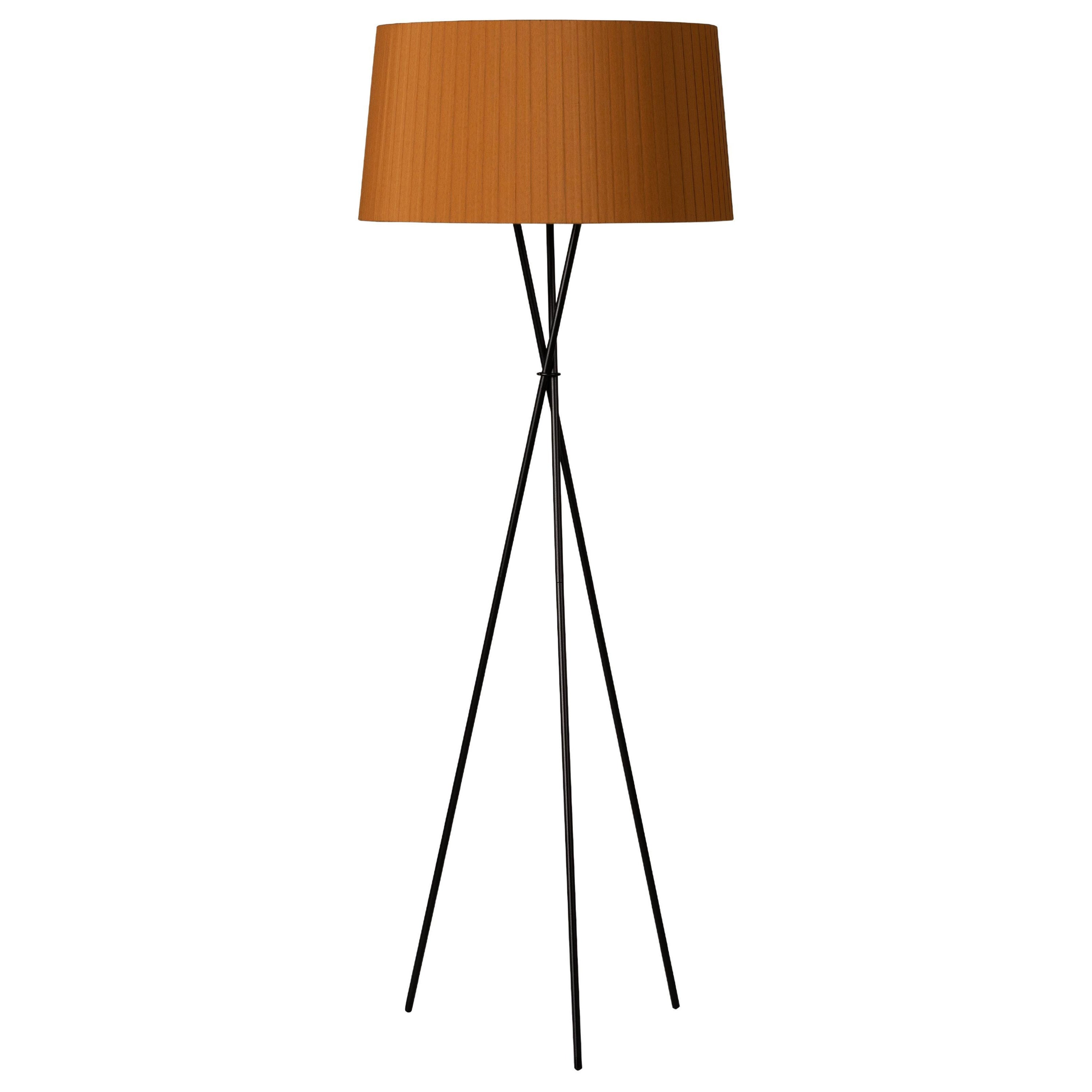 Mustard Trípode G5 Floor Lamp by Santa & Cole For Sale