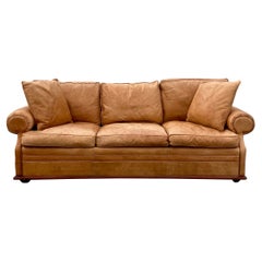 Henredon Ralph Lauren Saddle Leather Sofa