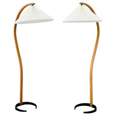 Vintage A set of Original Danish Caprani Floor Lamps, 1970s, Denmark 