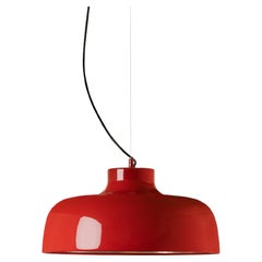 Lampe pendante M68 rouge de Miguel Milá