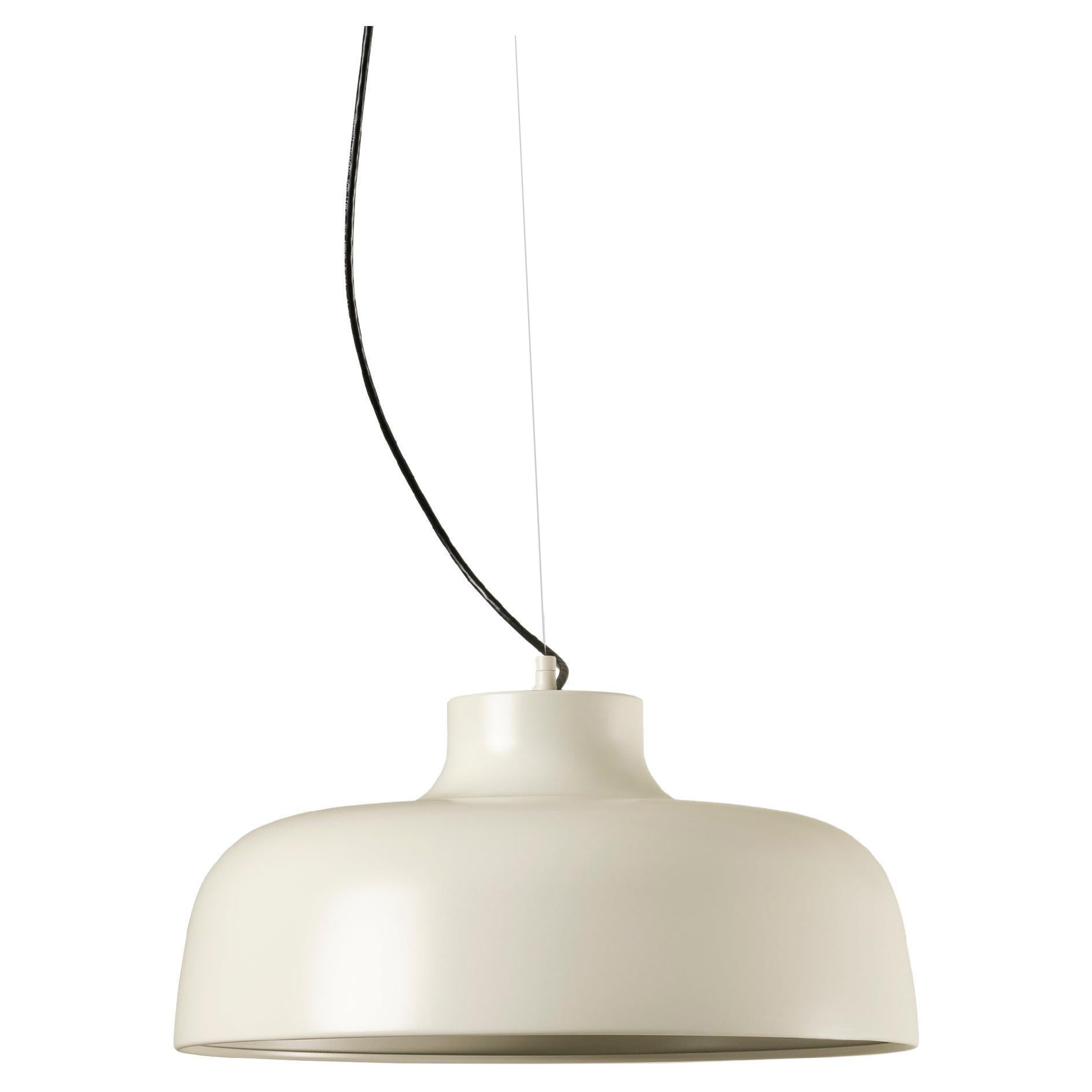 White M68 Pendant Lamp by Miguel Milá For Sale