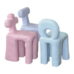 Set of 3 Funky Stools Made in 467 Minutes by Minute Manufacturing