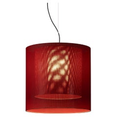 Red Moaré LM Pendant Lamp by Antoni Arola